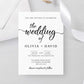 Minimalist Wedding Invitation Template - Digital Doc Inc