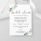 Eucalyptus Bridal Shower Invitation Template - Digital Doc Inc