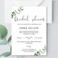 Eucalyptus Bridal Shower Invitation Template - Digital Doc Inc