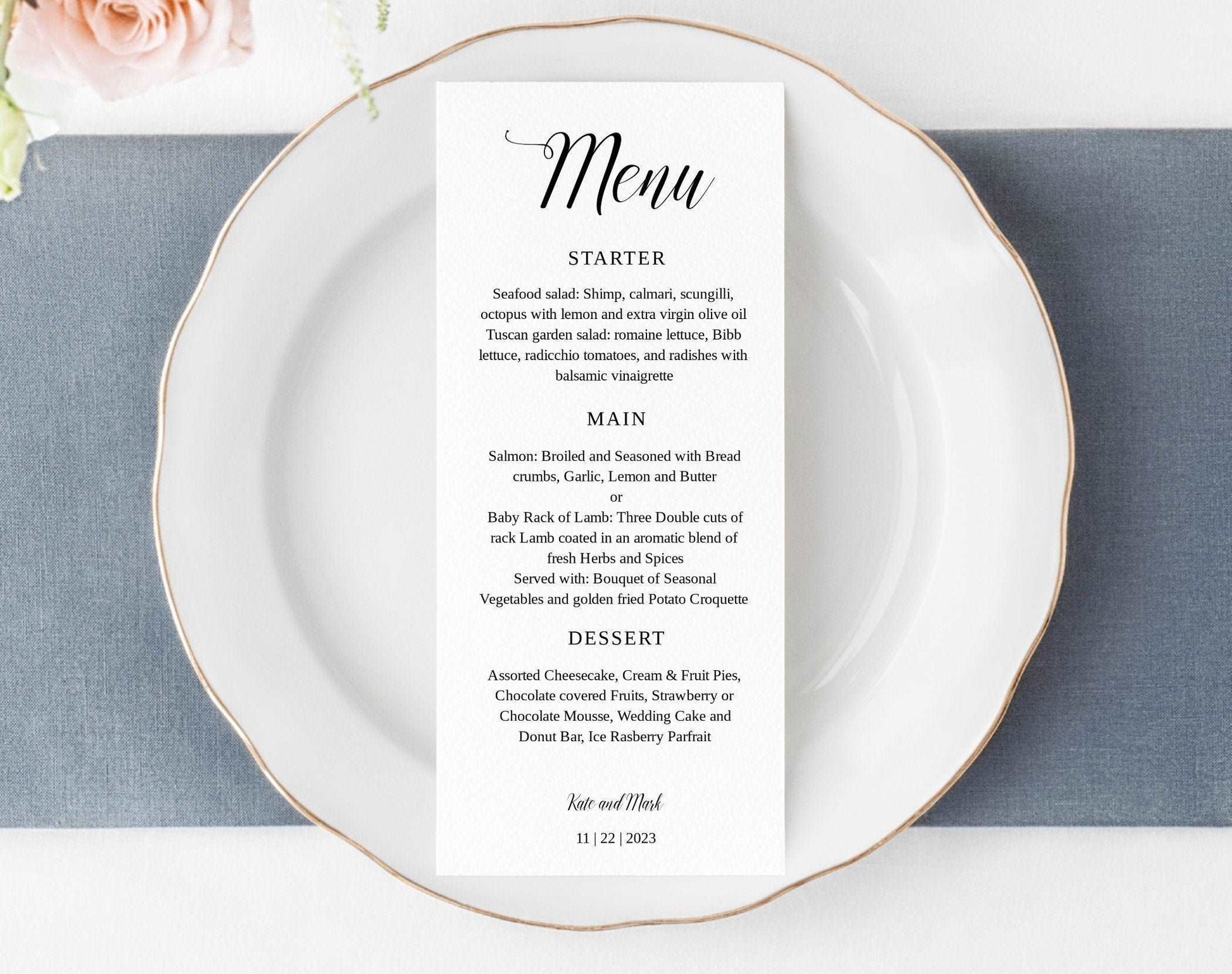 Menu Template - Digital Doc Inc