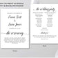 Wedding Program Template Printable - Digital Doc Inc