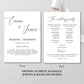 Minimal Wedding Program Fan Template - Digital Doc Inc