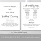 Wedding Program Fans Instant Download - Digital Doc Inc