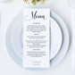 Wedding Menu Template - Digital Doc Inc