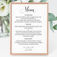 Wedding Menu Template - Digital Doc Inc