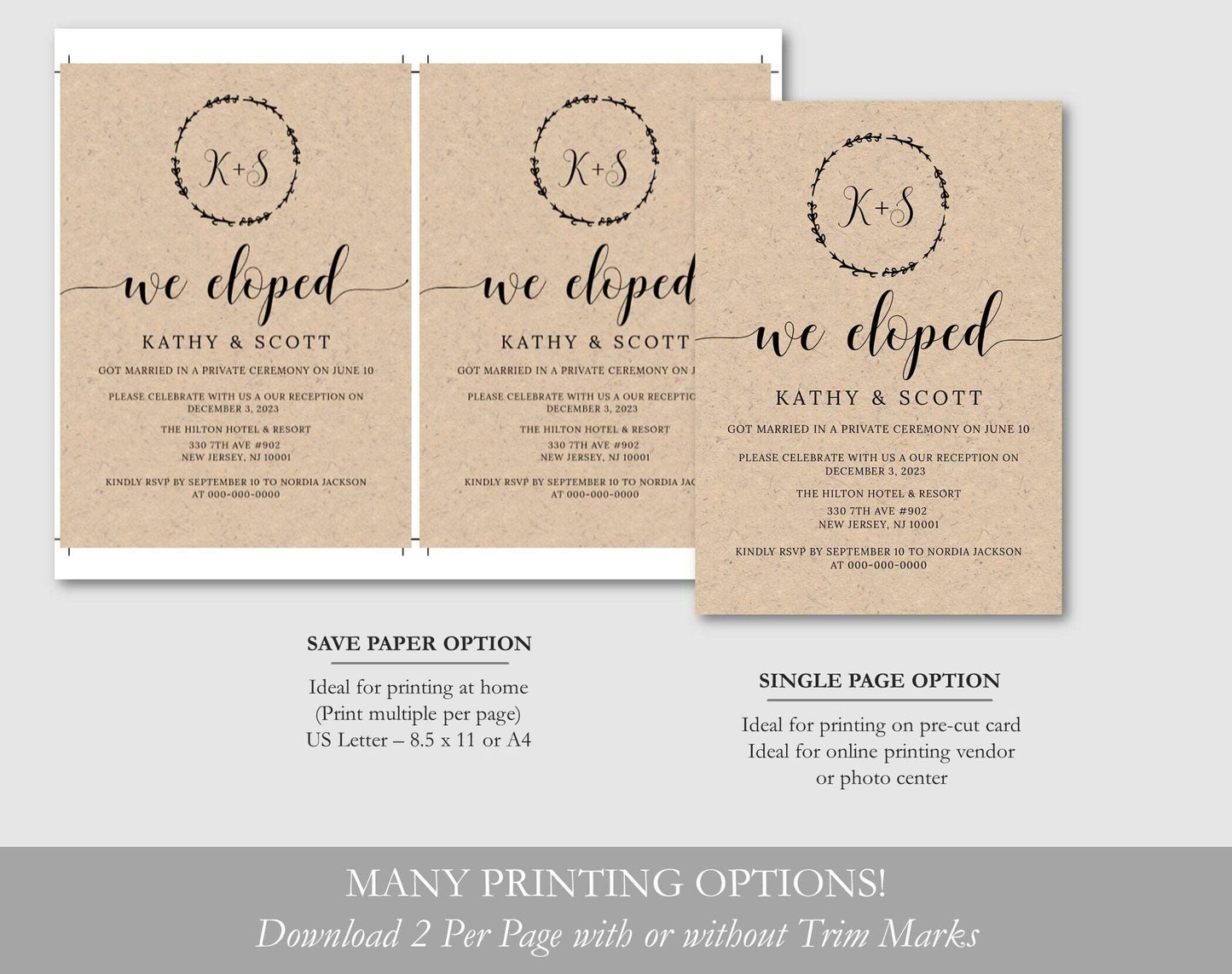 Happily Ever After Party Invitation Template - Digital Doc Inc