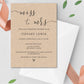 Rustic Bridal Shower Invitation Template - Digital Doc Inc