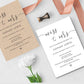 Rustic Bridal Shower Invitation Template - Digital Doc Inc