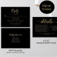 Black and Gold Wedding Invitation - Digital Doc Inc