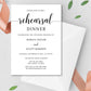 Evite Rehearsal Dinner, Rehearsal Dinner Invites - Digital Doc Inc