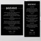 Printable Wedding Menu Template - Digital Doc Inc