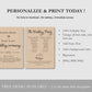 Printable Rustic Wedding Program Template - Digital Doc Inc