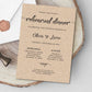 Rustic Rehearsal Dinner Invitation Template - Digital Doc Inc