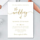 Gold Wedding Invitation Template - Digital Doc Inc