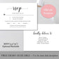 RSVP Card Template for Wedding - Digital Doc Inc