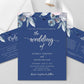 Navy Blue Wedding Invitation Template - Digital Doc Inc