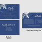 Navy Blue Wedding Invitation Template - Digital Doc Inc