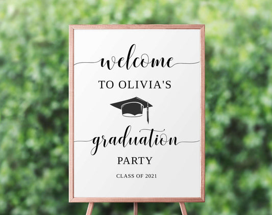 Graduation Decorations 2023, Graduation Welcome Template, Graduation Poster Sign, Graduate Decorations, Senior, College, Graduation Party