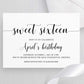 Sweet 16 Birthday Invitation Template - Digital Doc Inc