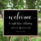 Rehearsal Dinner Welcome Sign - Digital Doc Inc