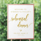 Rehearsal Dinner Welcome Sign Template - Digital Doc Inc