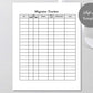 Migraine Tracker, Migraine Journal, Headache Log, Migraine Awareness, Headache Journal, Pain Symptoms Log, Ms Word, Google Docs, Editable