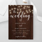 Rustic Wedding Invitation Instant Download - Digital Doc Inc