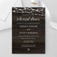 Rustic Wedding Rehearsal Dinner Invitation Template - Digital Doc Inc