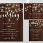 Rustic Wedding Invitation Instant Download - Digital Doc Inc