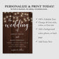 Rustic Wedding Invitation Instant Download - Digital Doc Inc