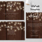 Rustic Wedding Invitation Instant Download - Digital Doc Inc