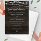 Rustic Wedding Rehearsal Dinner Invitation Template - Digital Doc Inc