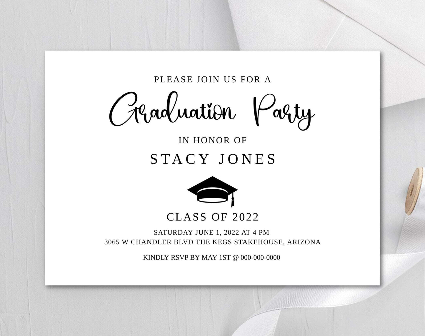 Graduation Invitation Announcement - Digital Doc Inc