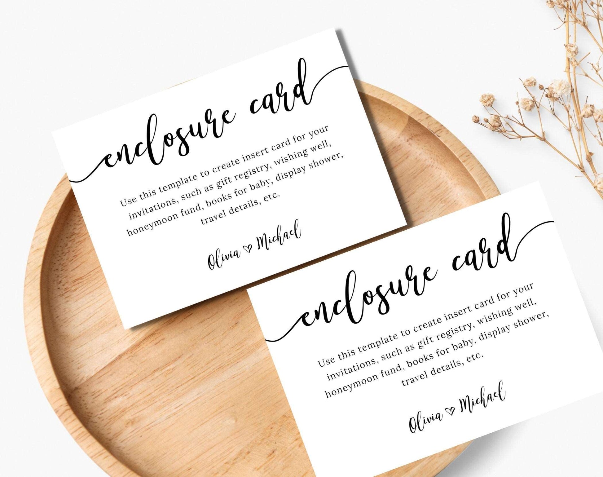 Modern Wedding Details Card - Digital Doc Inc