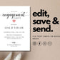 Elegant Engagement Party Invitation - Digital Doc Inc