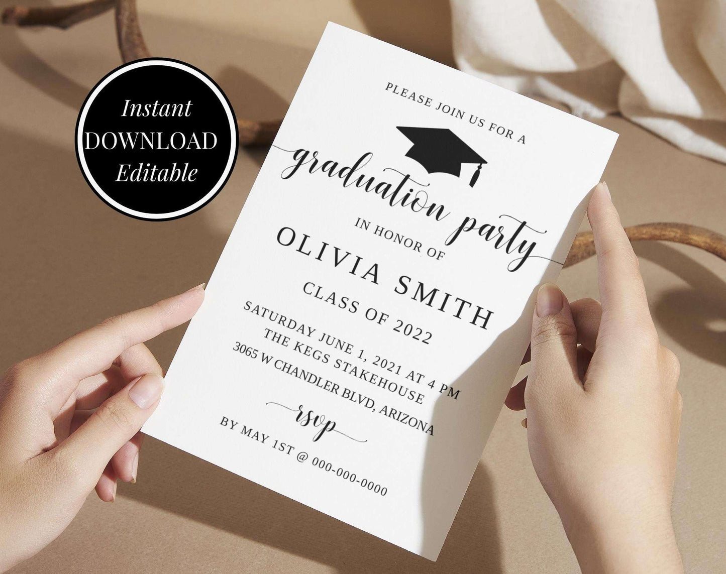 Graduation Invitation Template - Digital Doc Inc