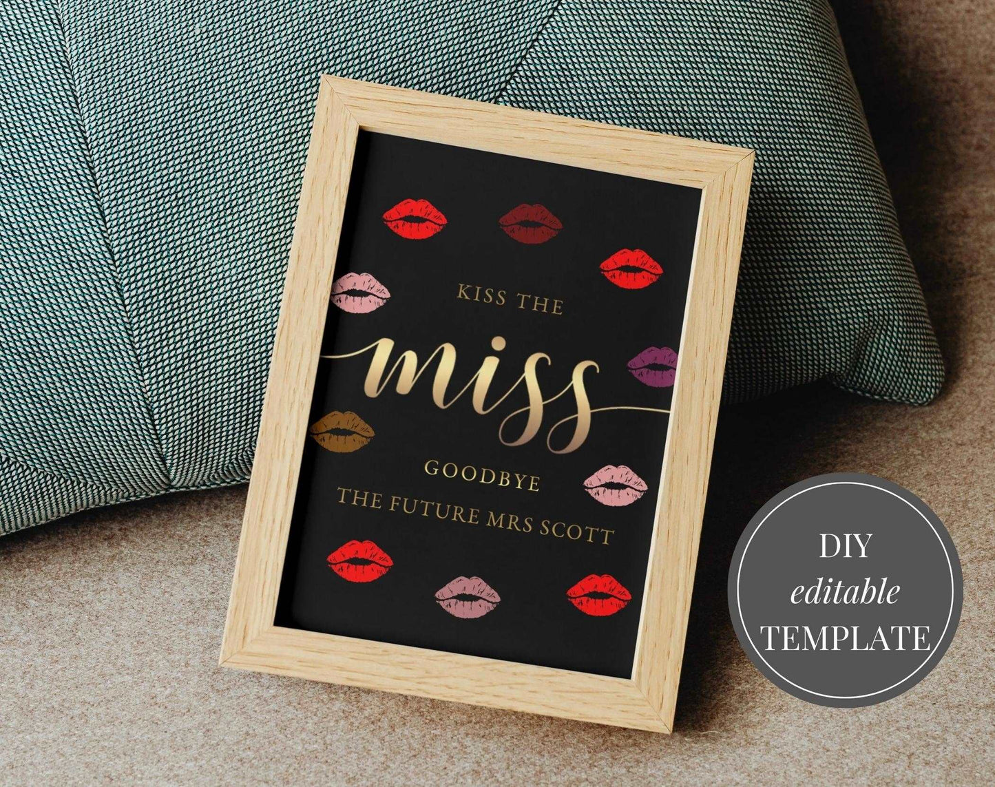 Hen Party Kiss The Miss Goodbye - Digital Doc Inc