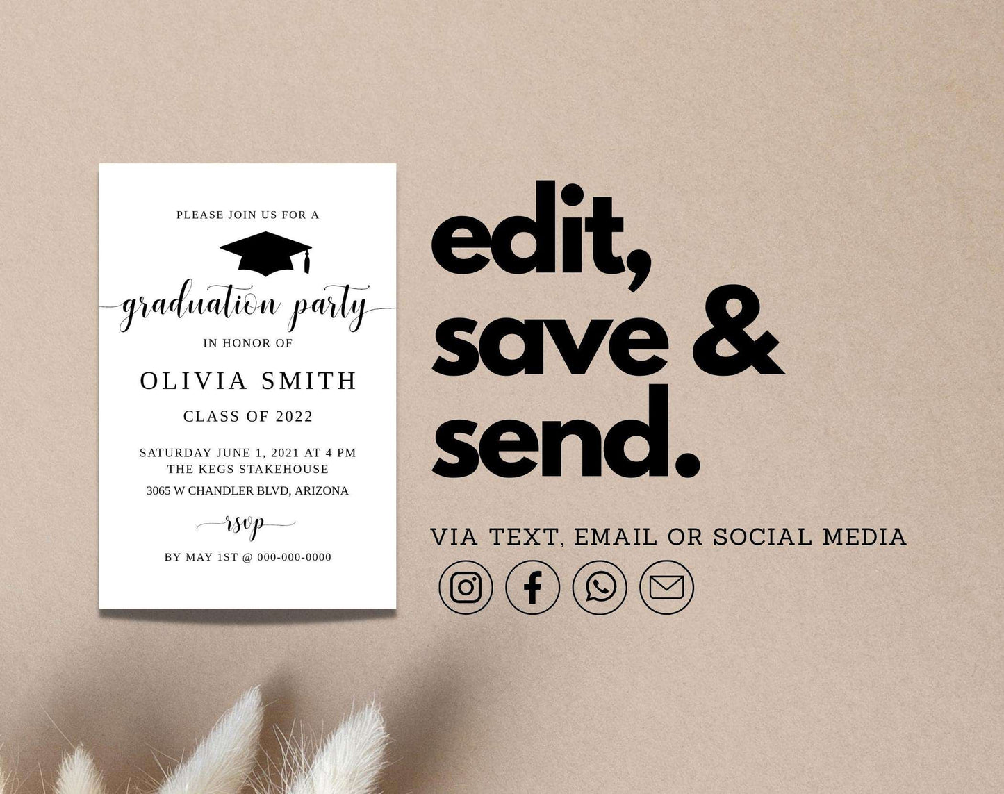 Graduation Invitation Template - Digital Doc Inc