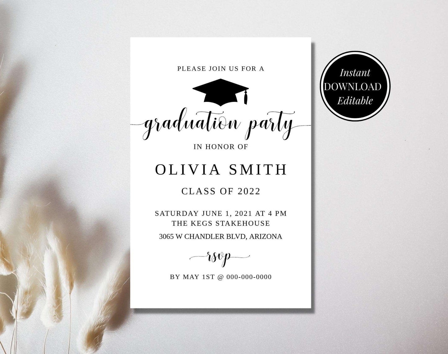 Graduation Invitation Template - Digital Doc Inc