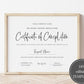 Certificate of Completion Template, Certificate Template, Lash Course Certificate, Certificate of Recognition, Beauty Award, Editable