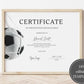 Football Award Certificate Template - Digital Doc Inc