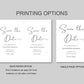 Save The Date Wedding Announcement