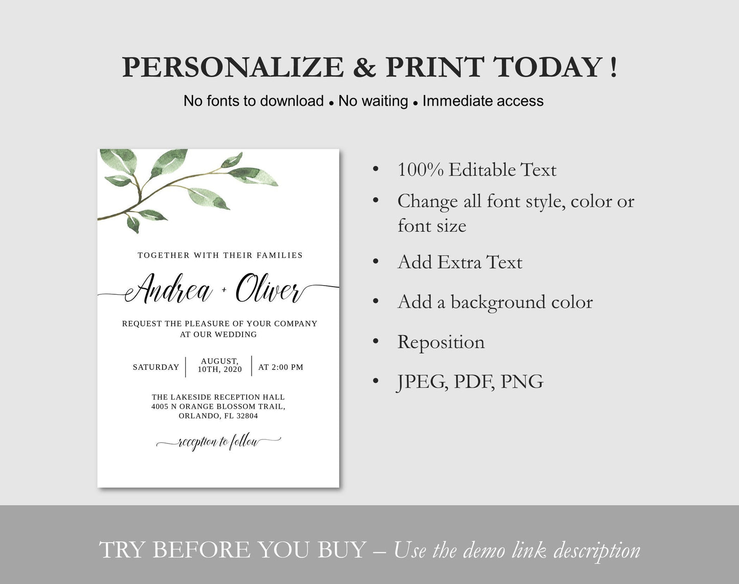 Wedding Invitation Template