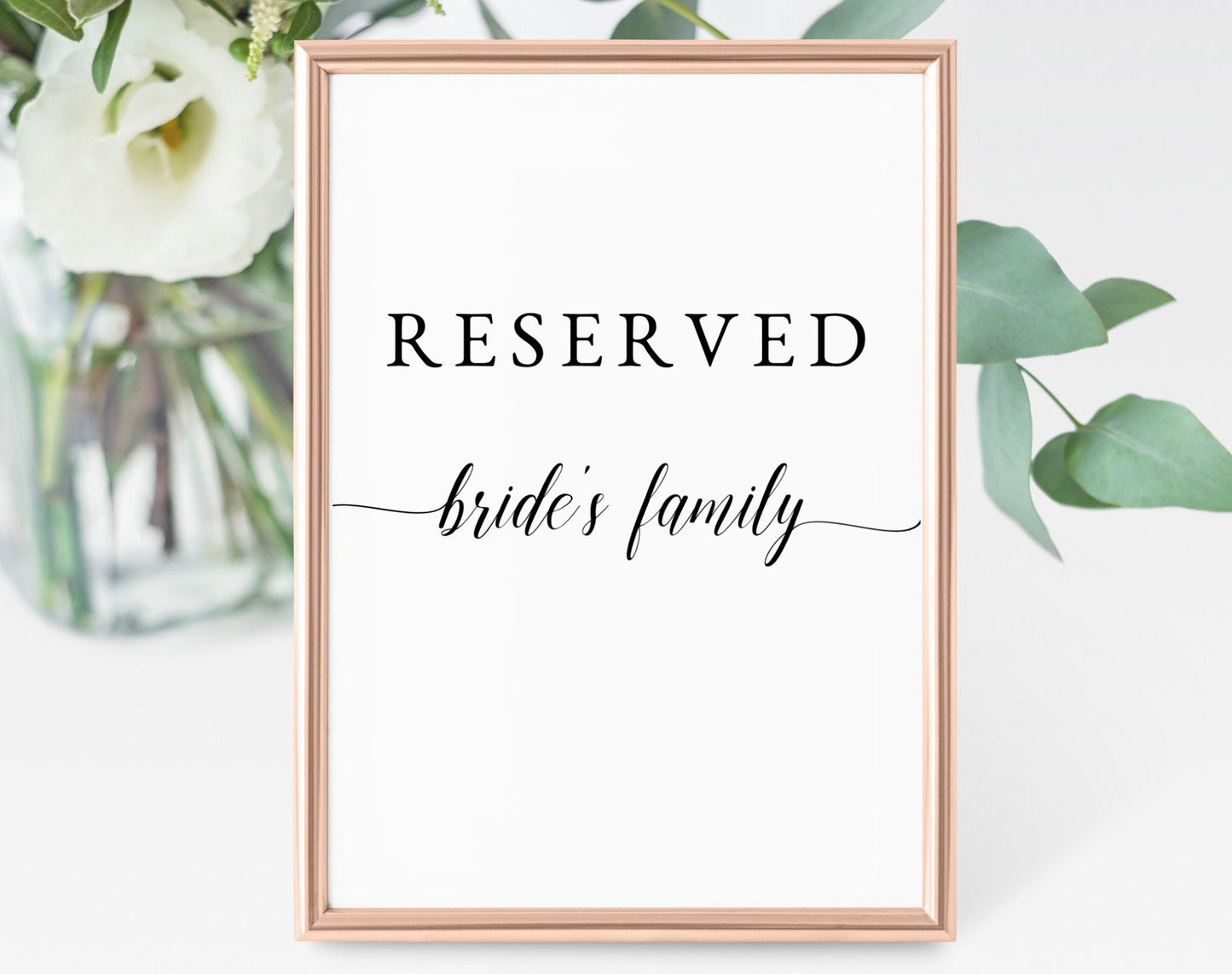 Custom Wedding Sign Template