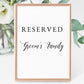 Custom Wedding Sign Template