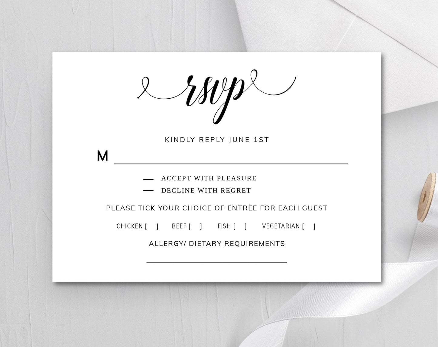 RSVP Postcard Template