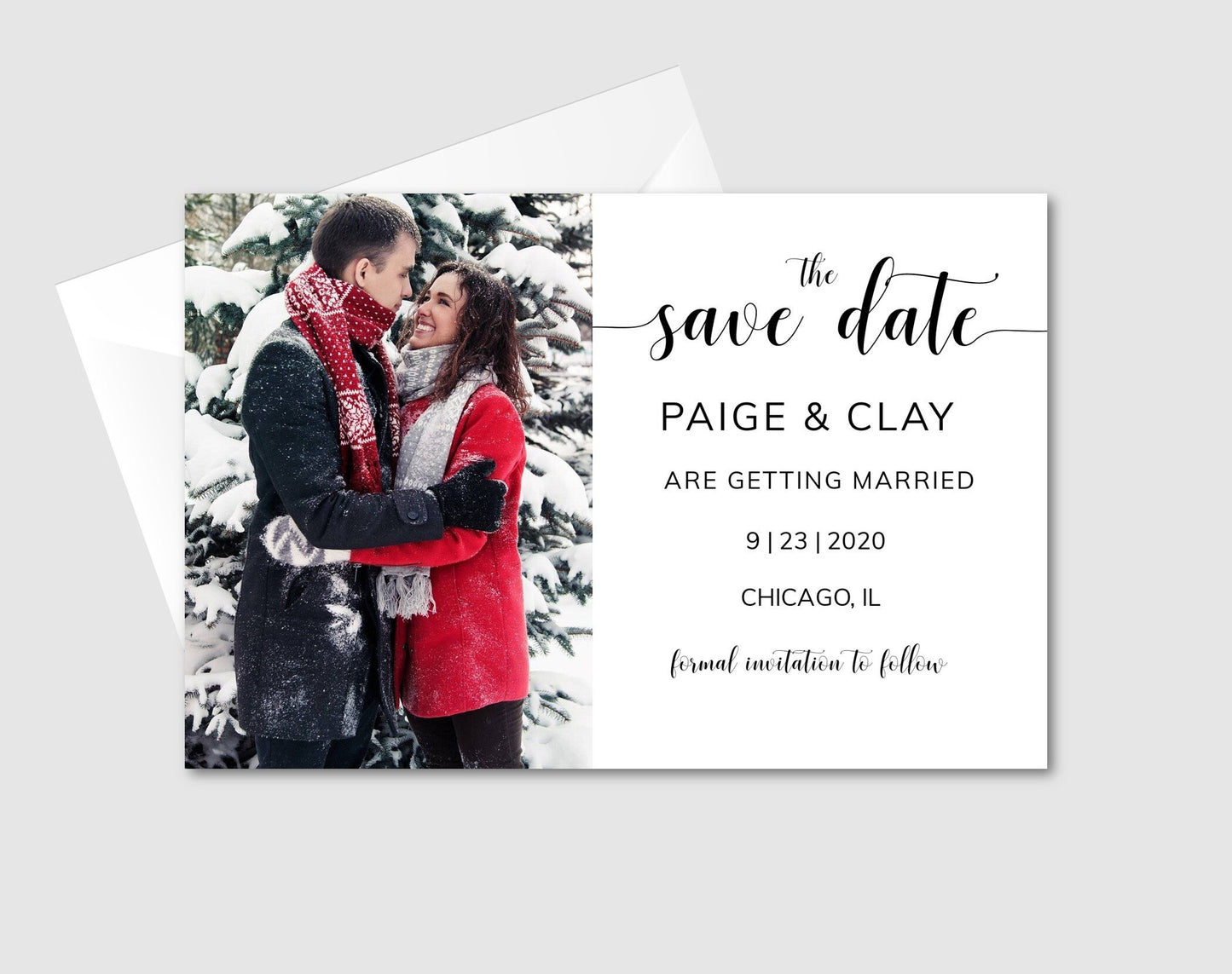 Save the Date Photo Template