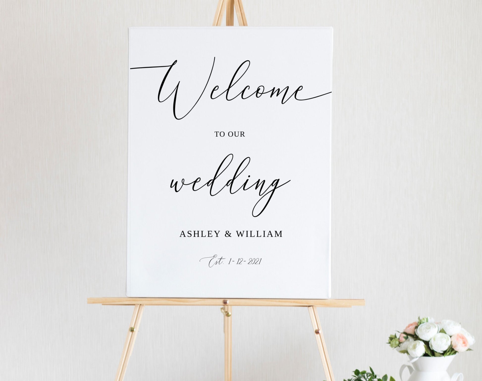 Rustic Wedding Welcome Sign - Digital Doc Inc