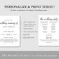 Printable Wedding Ceremony Program Template - Digital Doc Inc