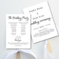 Wedding Program Fan